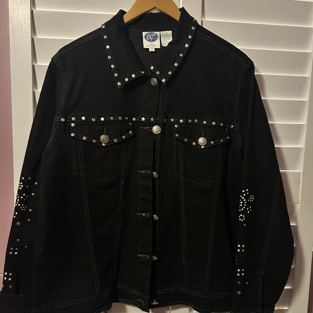 Vintage Diane Gilman Studded Jean Jacket